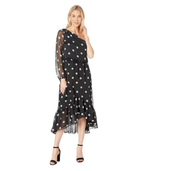 NWT Ralph Lauren Asymmetrical One Shoulder Midi - Picture 5 of 6